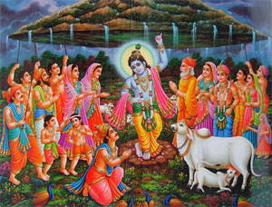 Govardhan Puja in 2014 is celebrated on the next day of Diwali.