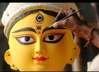 Durga Puja or Durgotsav celebrates triumph of Goddess Durga over Mahishasura.